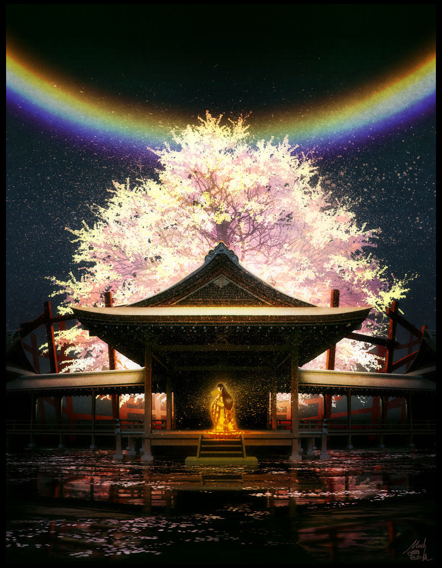 ダウンロード 風景 和風 神社 幻想 的 イラスト Josspicture4boue