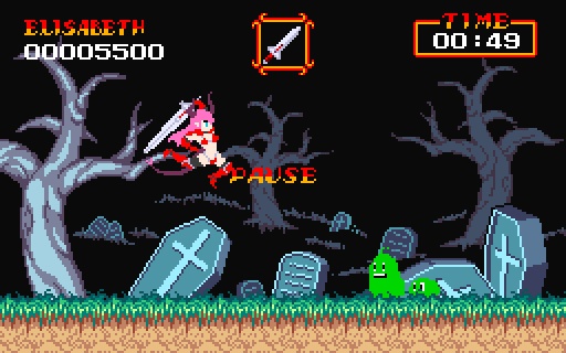 魔界村風アクションゲーム 「大魔かぼちゃ村」