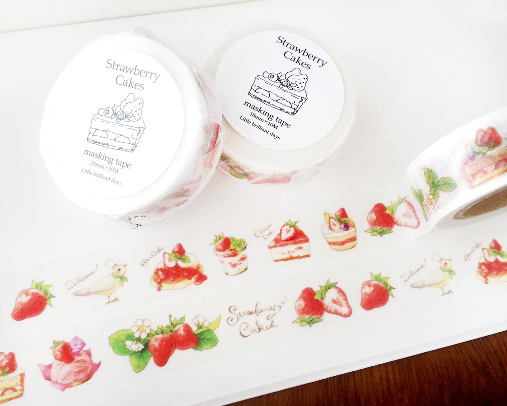 完売◆StrawberryCakes masking tape