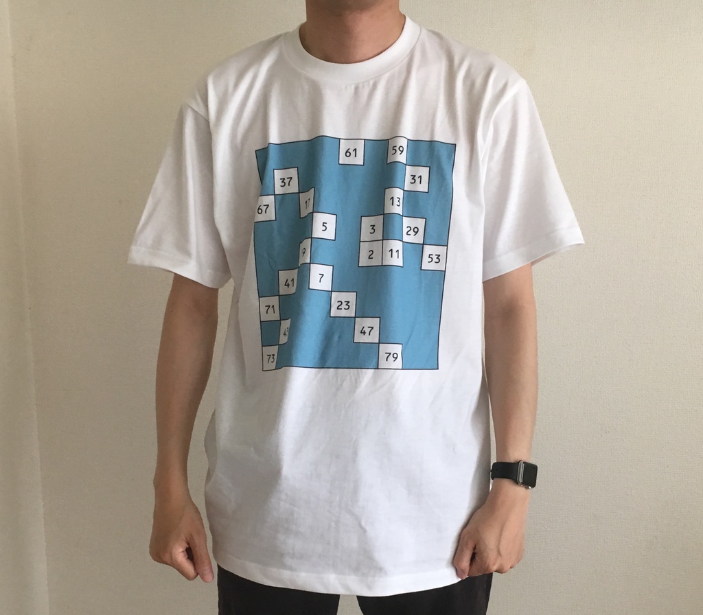 ウラムの螺旋 Tシャツ (試作品)