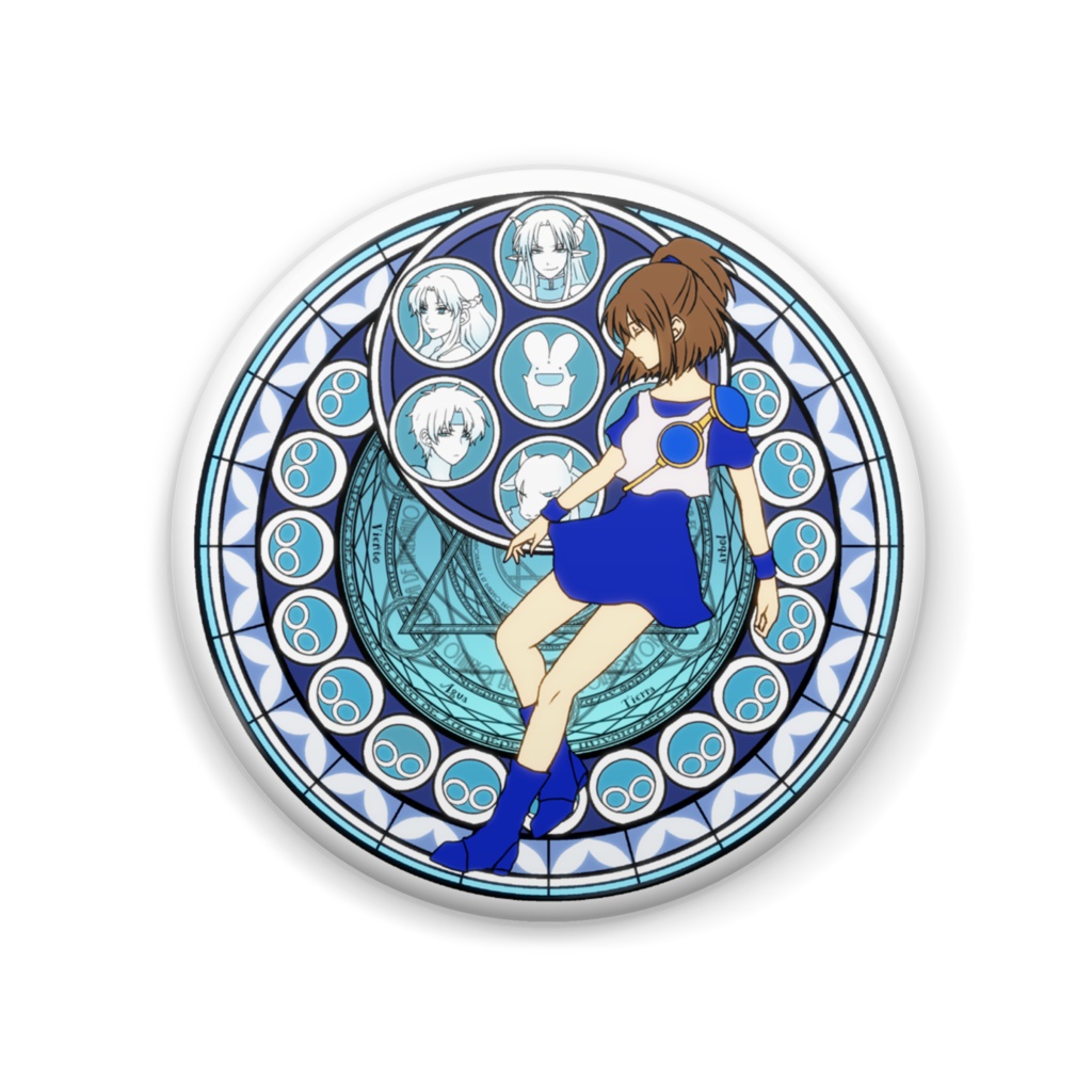 ぷよ缶バッジ(魔方陣)