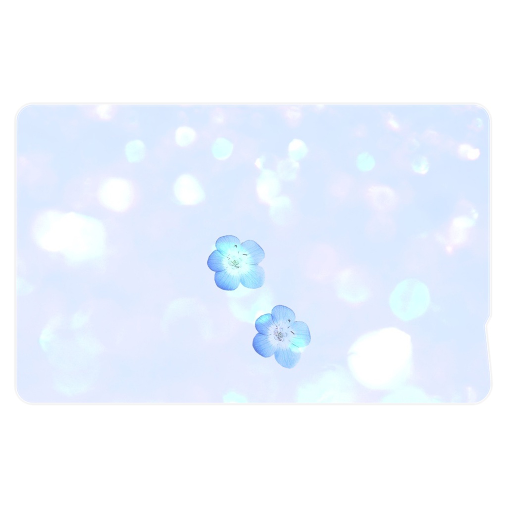 青いネモフィラ ICカードステッカー