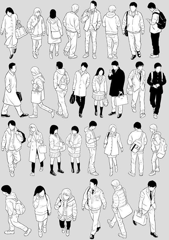 モブ秋冬用(フカン)その5【17.8.8 更新】