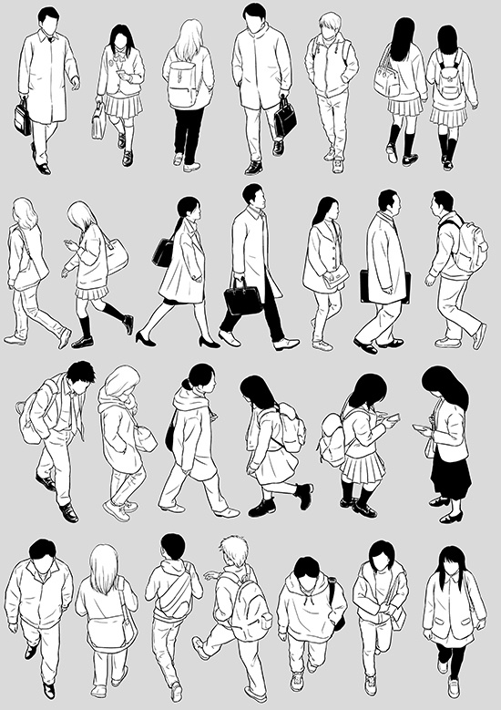 モブ秋冬用(フカン)その6【17.8.8 更新】