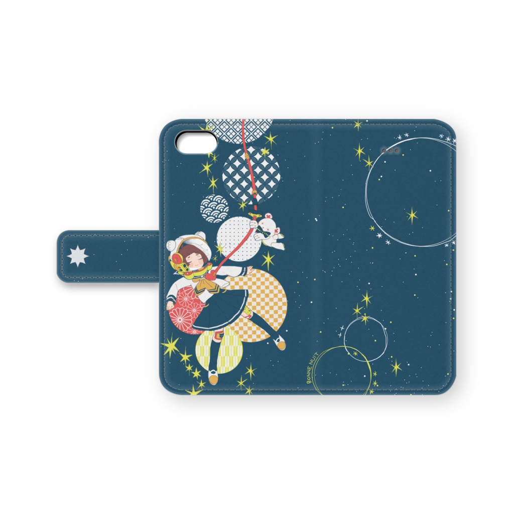 IPhone手帳型ケース《WAGARA宇宙》